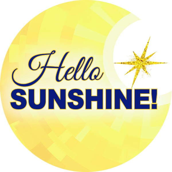 Hello Sunshine! Graphic with Glittery Star