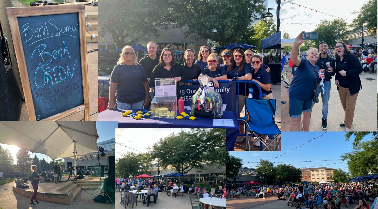 BankORION employees at Moline Summer Concert Series